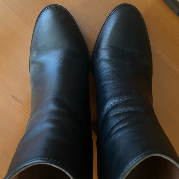 Louise et Cie Black Leather Ankle Booties Sz 8.5M - Picture 5 of 11